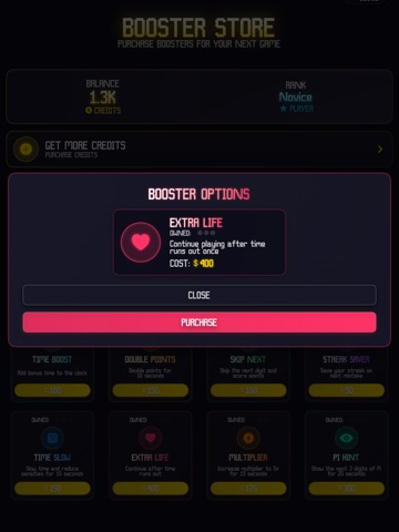Pi: Math Memory Puzzle Game iPad screenshot