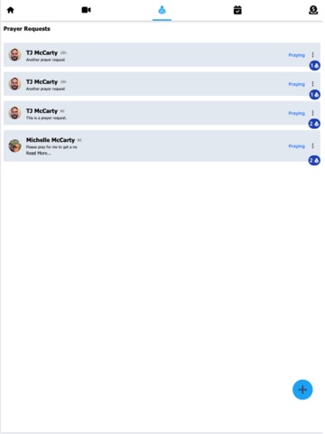 App My Church iPad screenshot