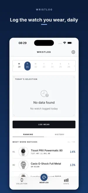 Wristlog: Watch Log screenshot 1