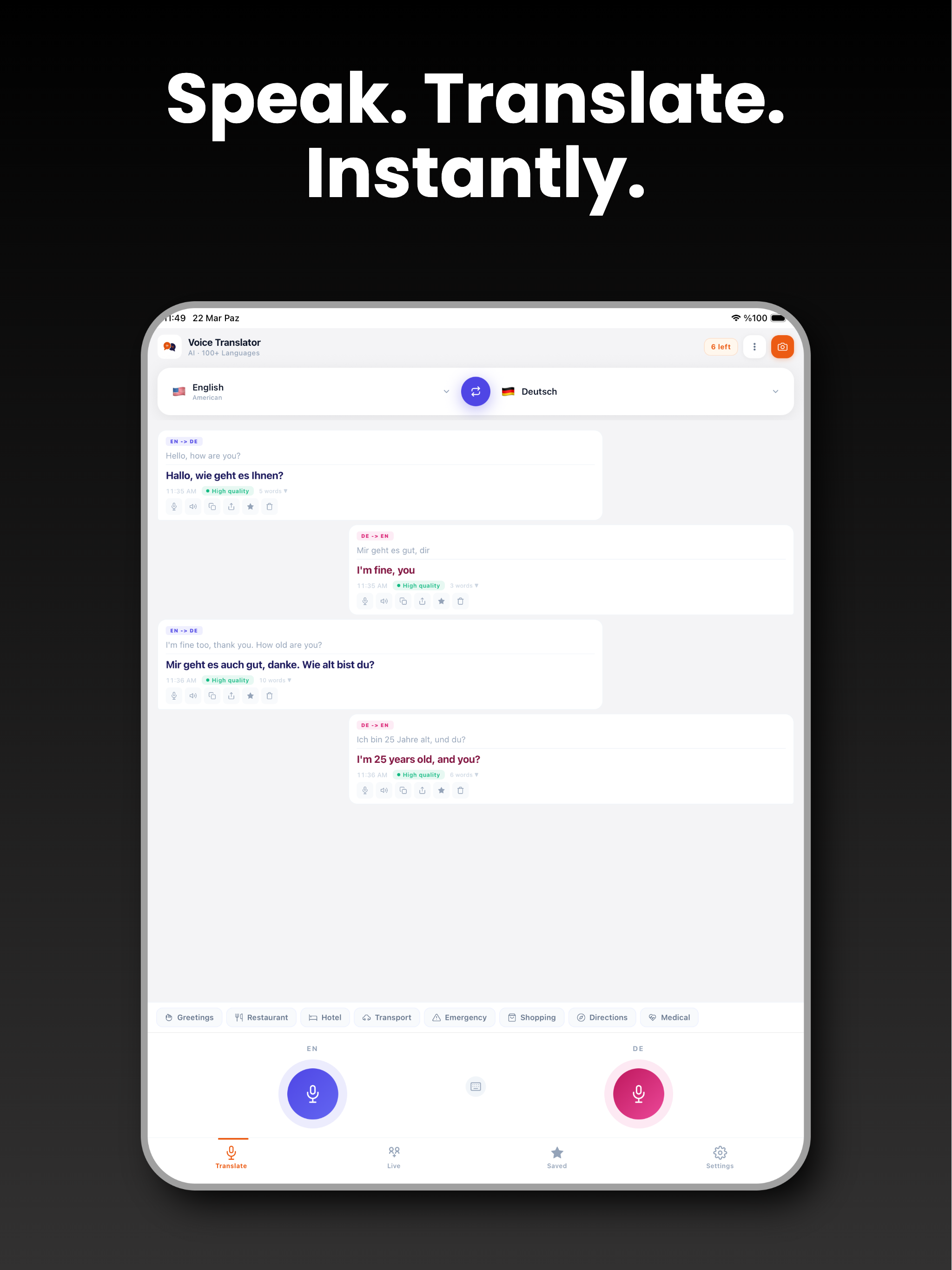 Voice Translator: Any Language