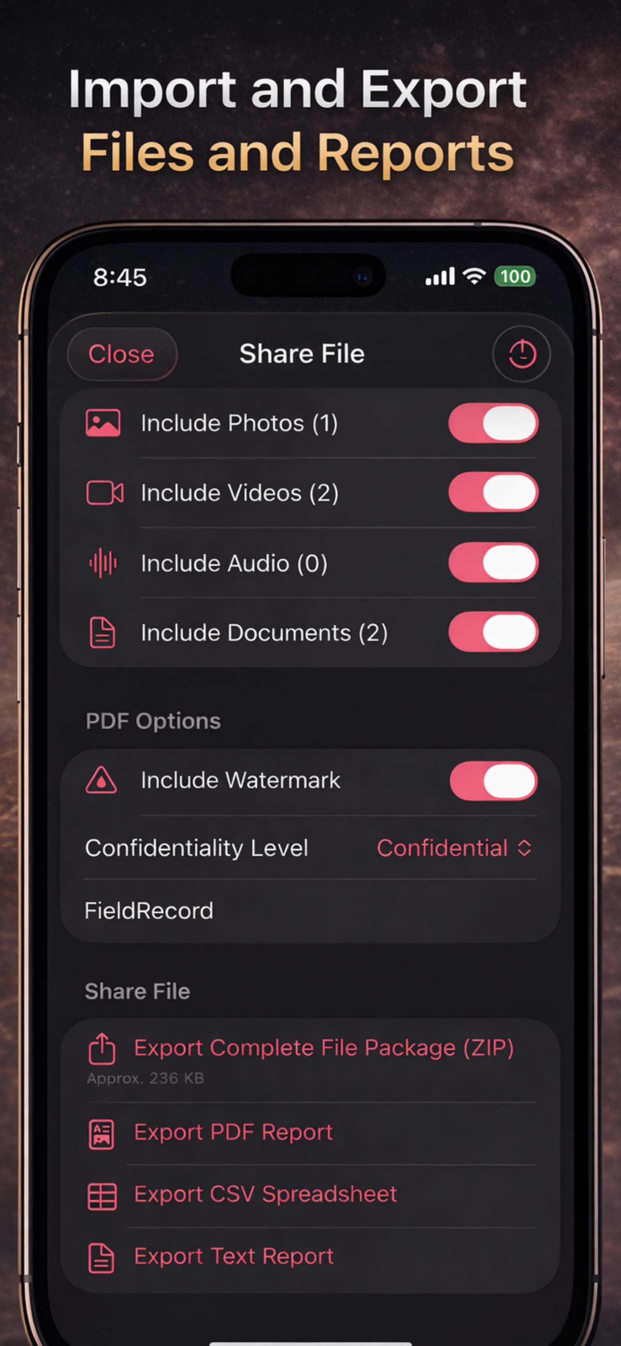 FieldRecord screenshot 6
