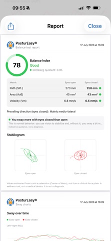 PosturEasy iPhone screenshot