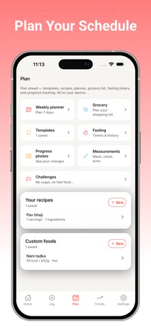 Nomly: Calories & Macros iPhone screenshot