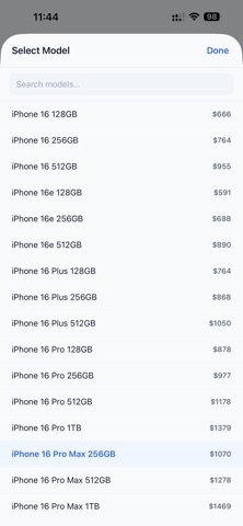 PTA Mobile Tax Calculator iPhone screenshot