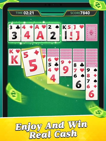 Solitaire Coin: Win Real Cash iPad screenshot 1 - Games app