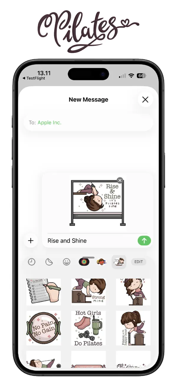 Screenshot #2 pour Cute Pilates Stickers