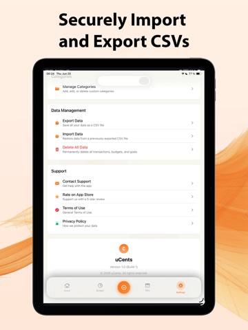 uCents - Budget & Expenses iPad screenshot