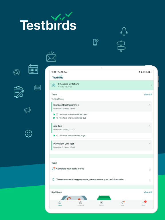 Screenshot #5 pour Testbirds Companion