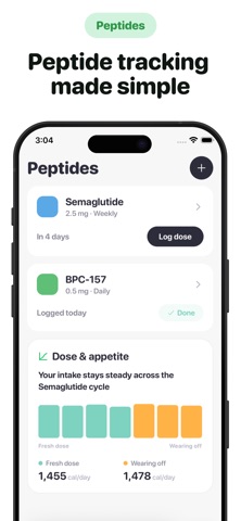 GLP-1 Food Tracker: Calchi screenshot