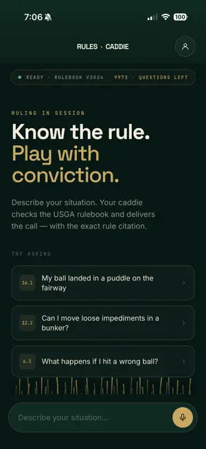 Rules Caddie screenshot 1