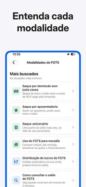 Guia do FGTS: Saque e Direitos screenshot 2