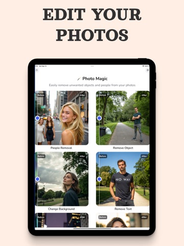 AI Remove Objects From Photo iPad screenshot