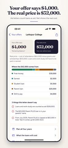 Net: College Aid Offer Decoder screenshot 1