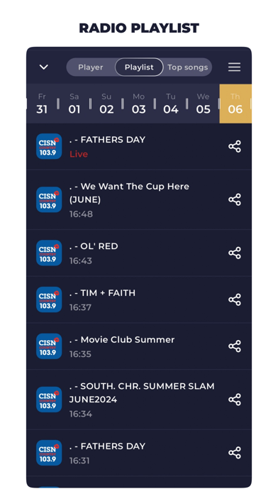 Radio Canada Live FM Player iPhone screenshot 5 - Music app