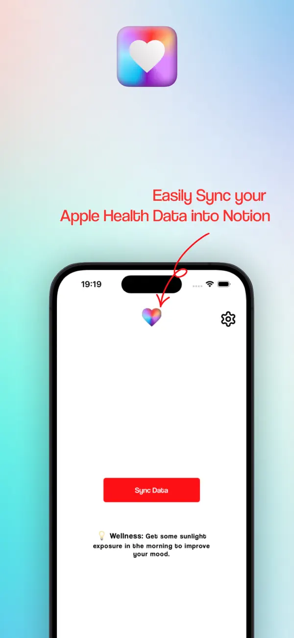 Screenshot #1 pour Health2Notion
