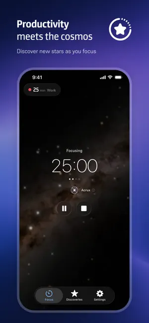 Starfocus – Pomodoro Timer screenshot 1