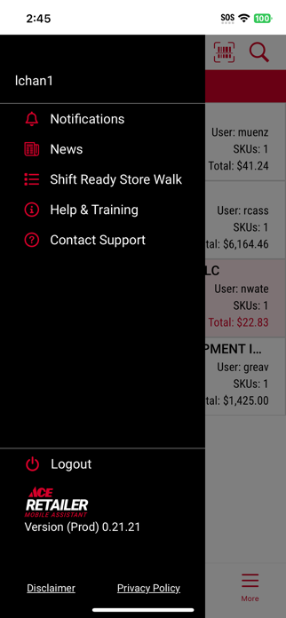 Ace Retailer Mobile Assistant Screenshot 1 of 5