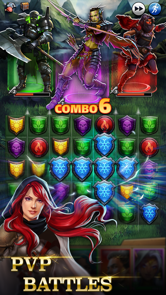 #4. Empires & Puzzles: Match-3 RPG (iOS) 来自: Small Giant Games
