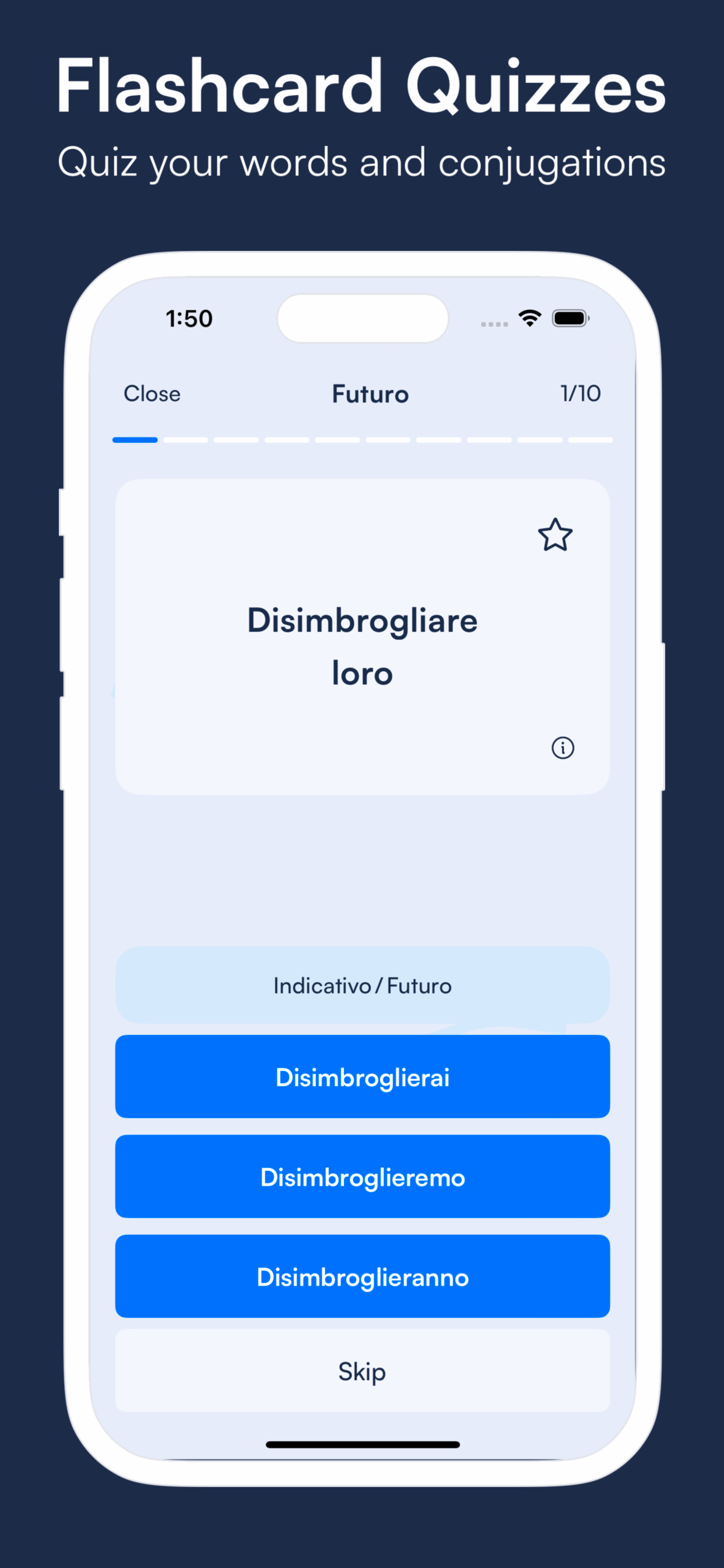 Vurbit: Italian Verbs