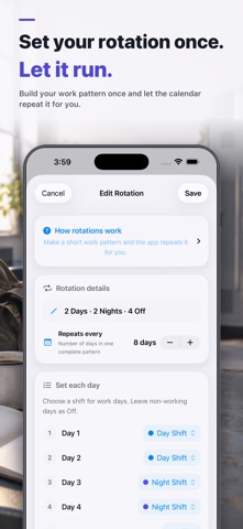 My Shift Work Calendar Screenshot 2 of 5