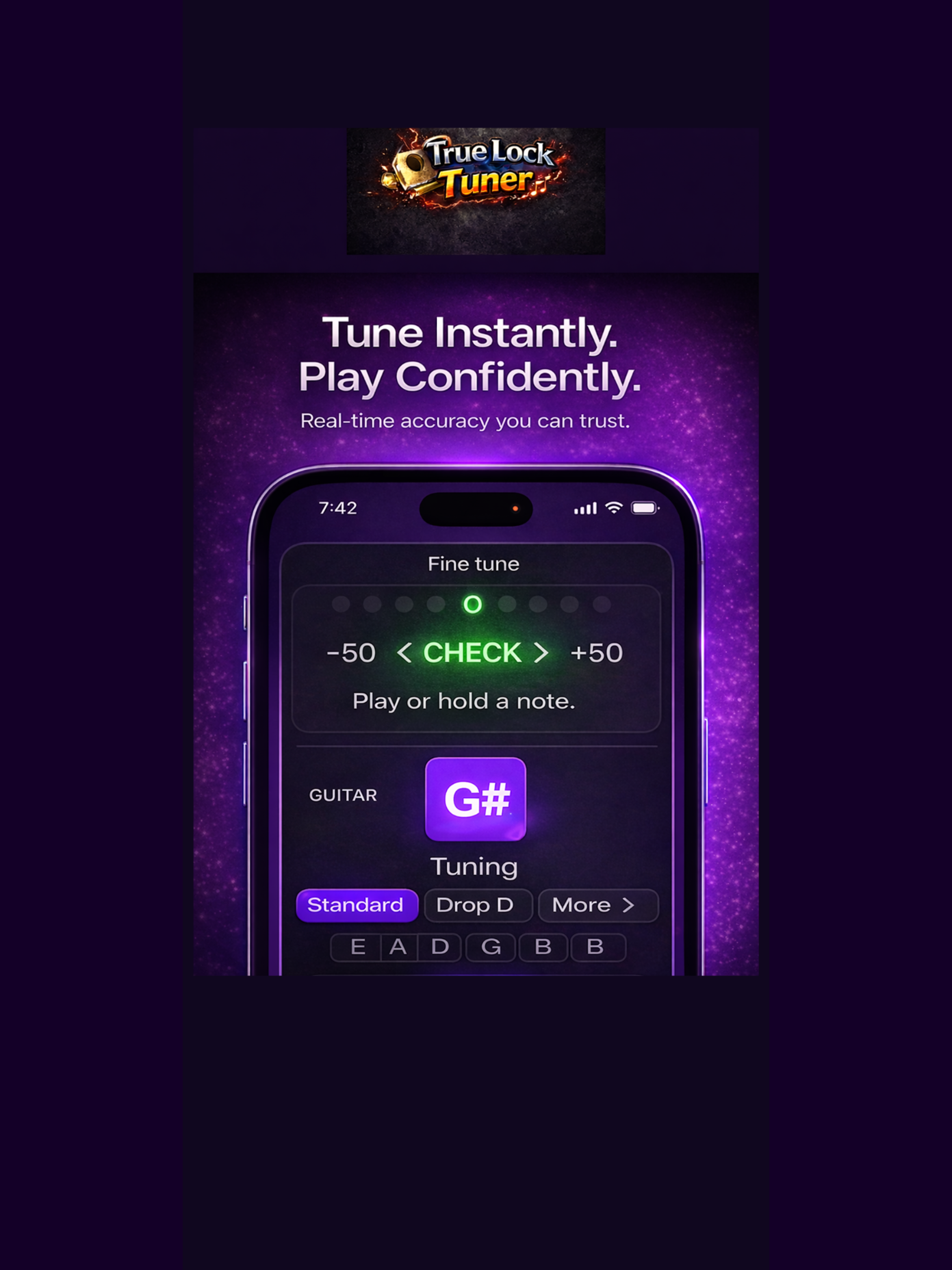 Guitar Tuner - True Lock Tuner screenshot 11