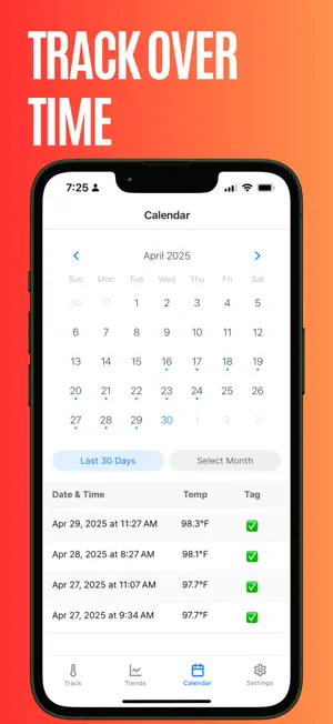 Temp Tracker - Flicker screenshot 2