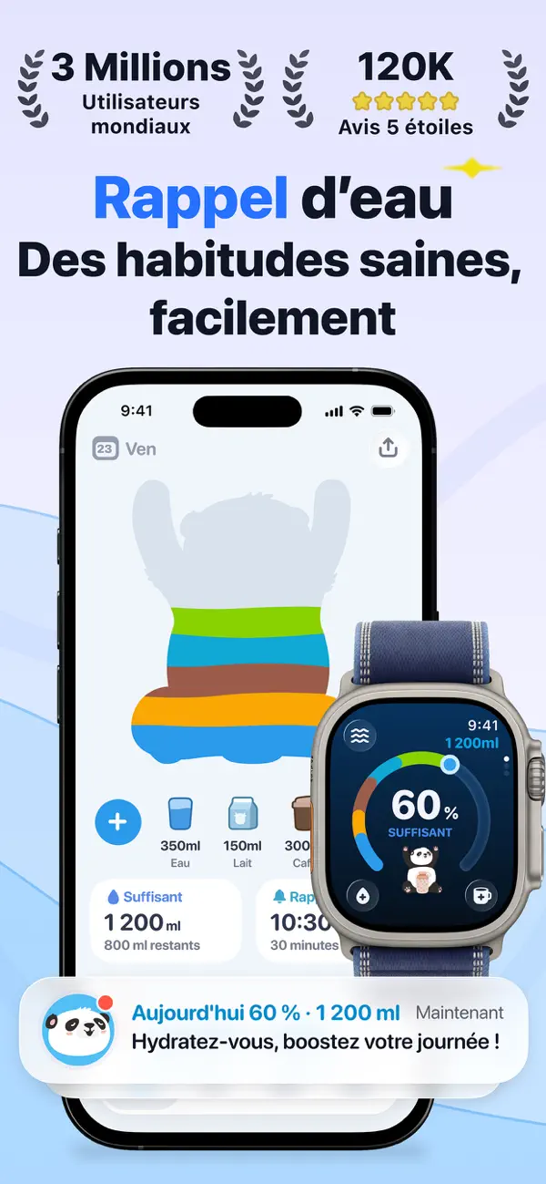 Screenshot #1 pour Water Tracker - Drink Reminder