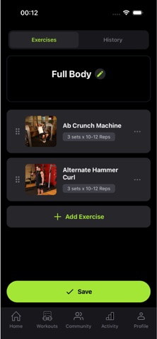 Fit Progress: Workout Log screenshot