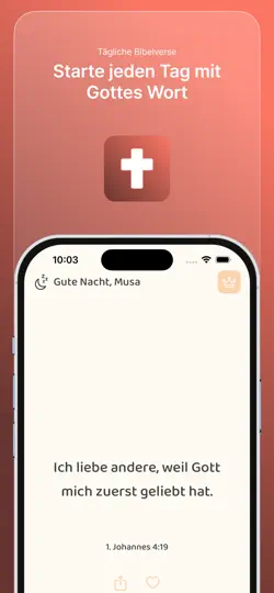 Screenshot von Blessio - Tägliche Bibelverse auf dem iPhone 1