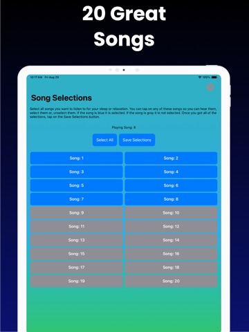 Relax Melodies* iPad screenshot