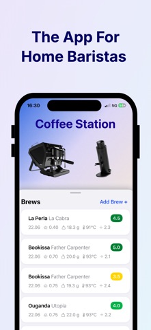 The Baristapp screenshot