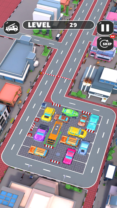 Parking Jam Fire Truck Car Out Screenshot