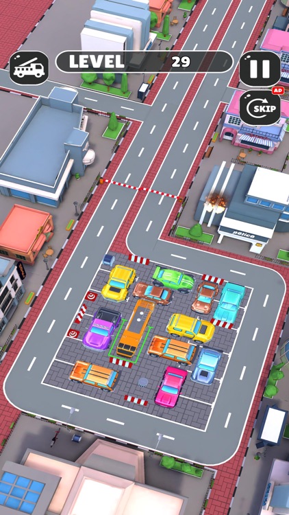 Parking Jam Fire Truck Car Out