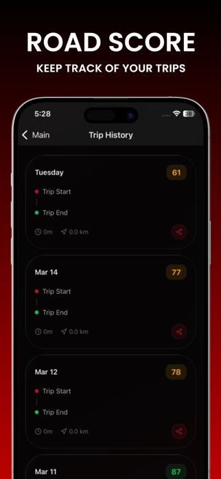 RoadScore - Track Your Trips Screenshot 5 of 5