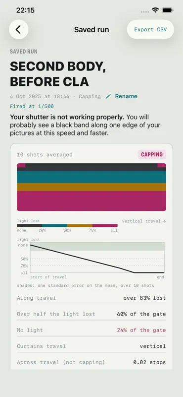 ShutterDoc: Shutter Speed Test screenshot 10 of 10