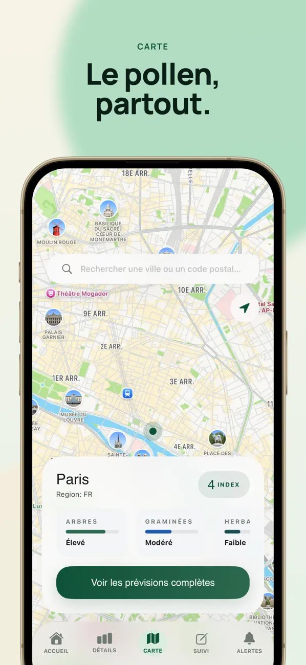 Screenshot #3 pour Aeras Pollen Allergie Tracker