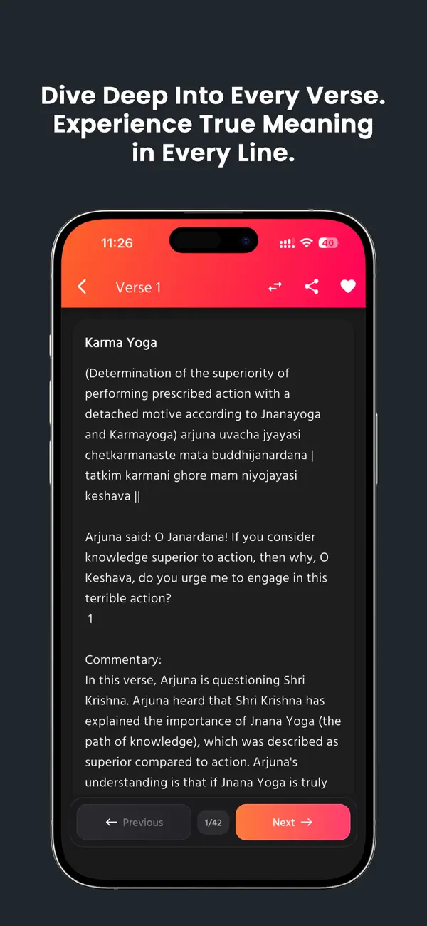 Screenshot #2 pour Bhagavad Gita - Daily Shlokas