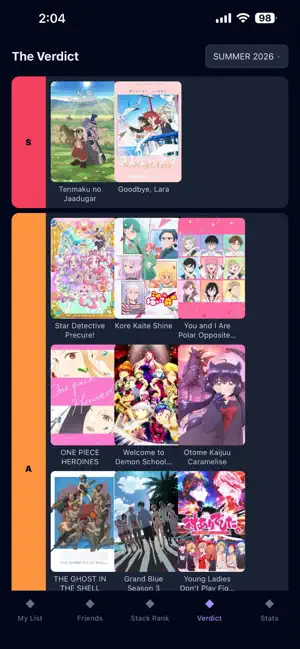 AnimeTiers screenshot 2