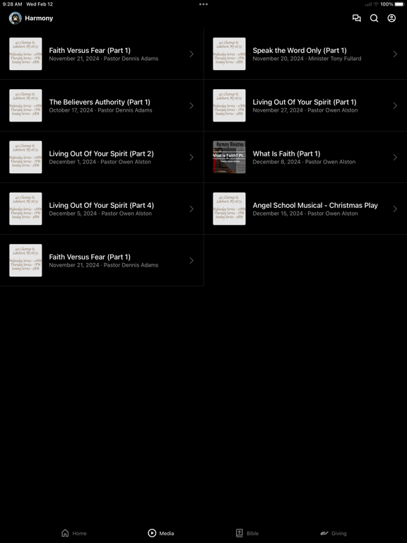 Harmony Ministries USA iPad screenshot 2 - Education app