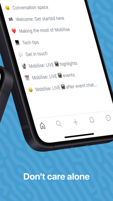 Mobilise iPhone screenshot 2 - Social Networking app