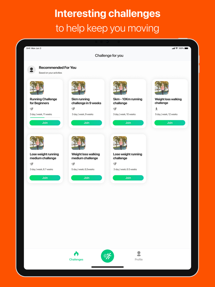 Running challenge -Lose weight