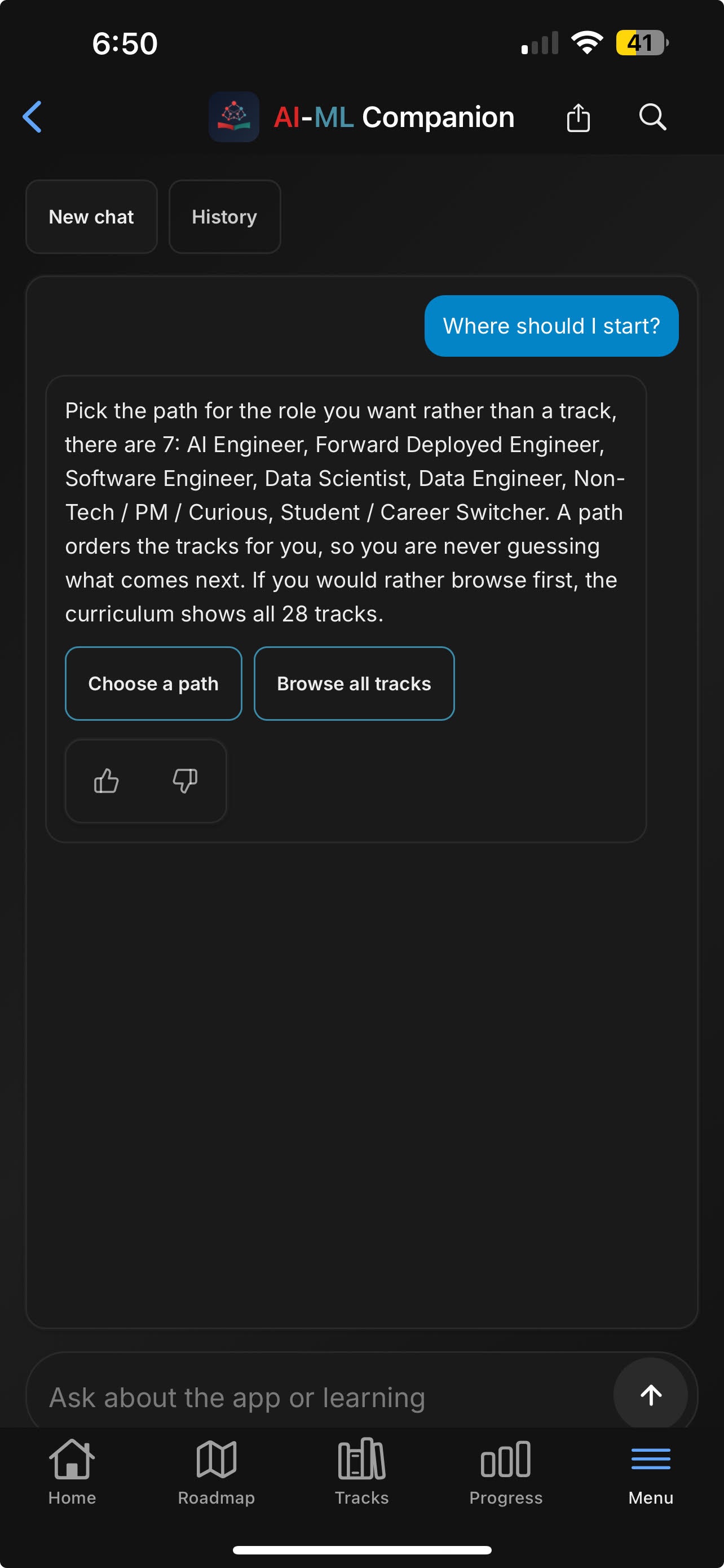 Screenshot 5 of AI-ML Companion
