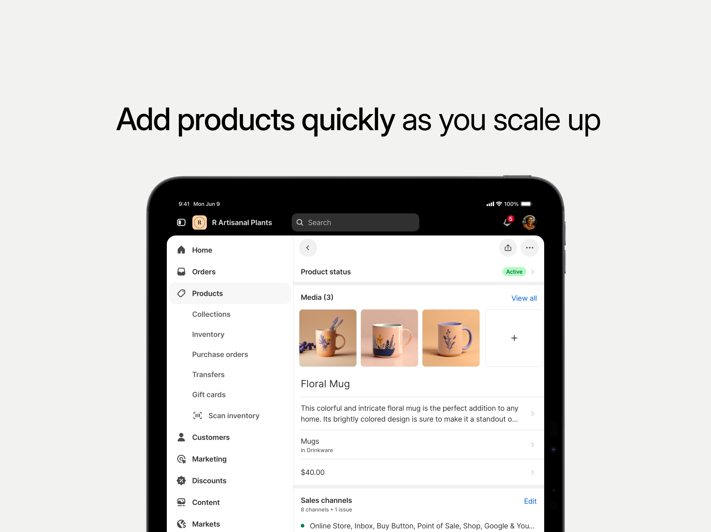 Shopify: Sell online/in person