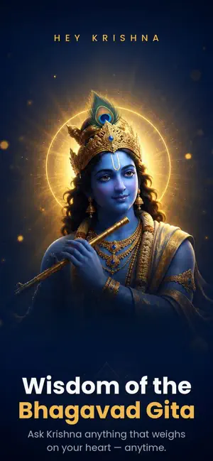 Hey Krishna: Bhagavad Gita AI screenshot 1