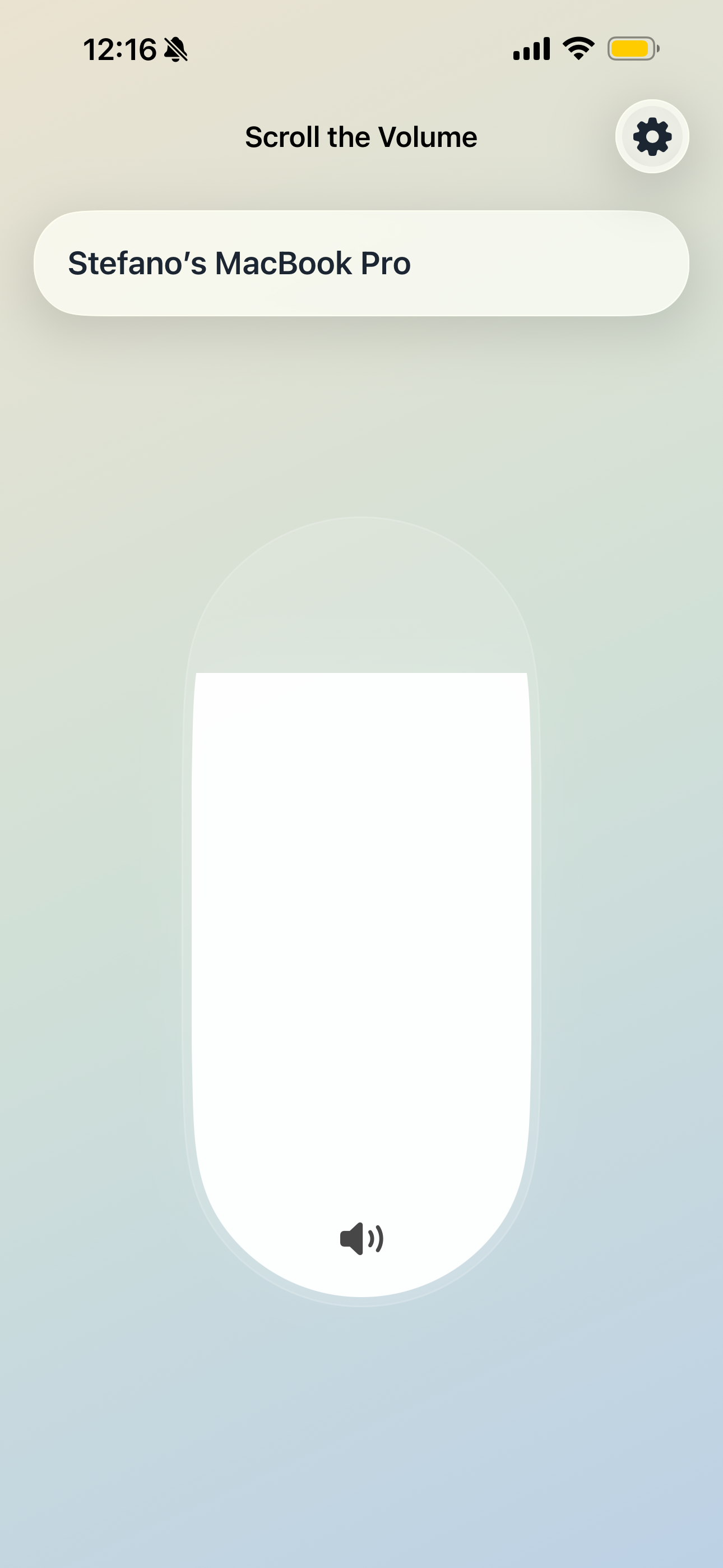 Scroll the Volume