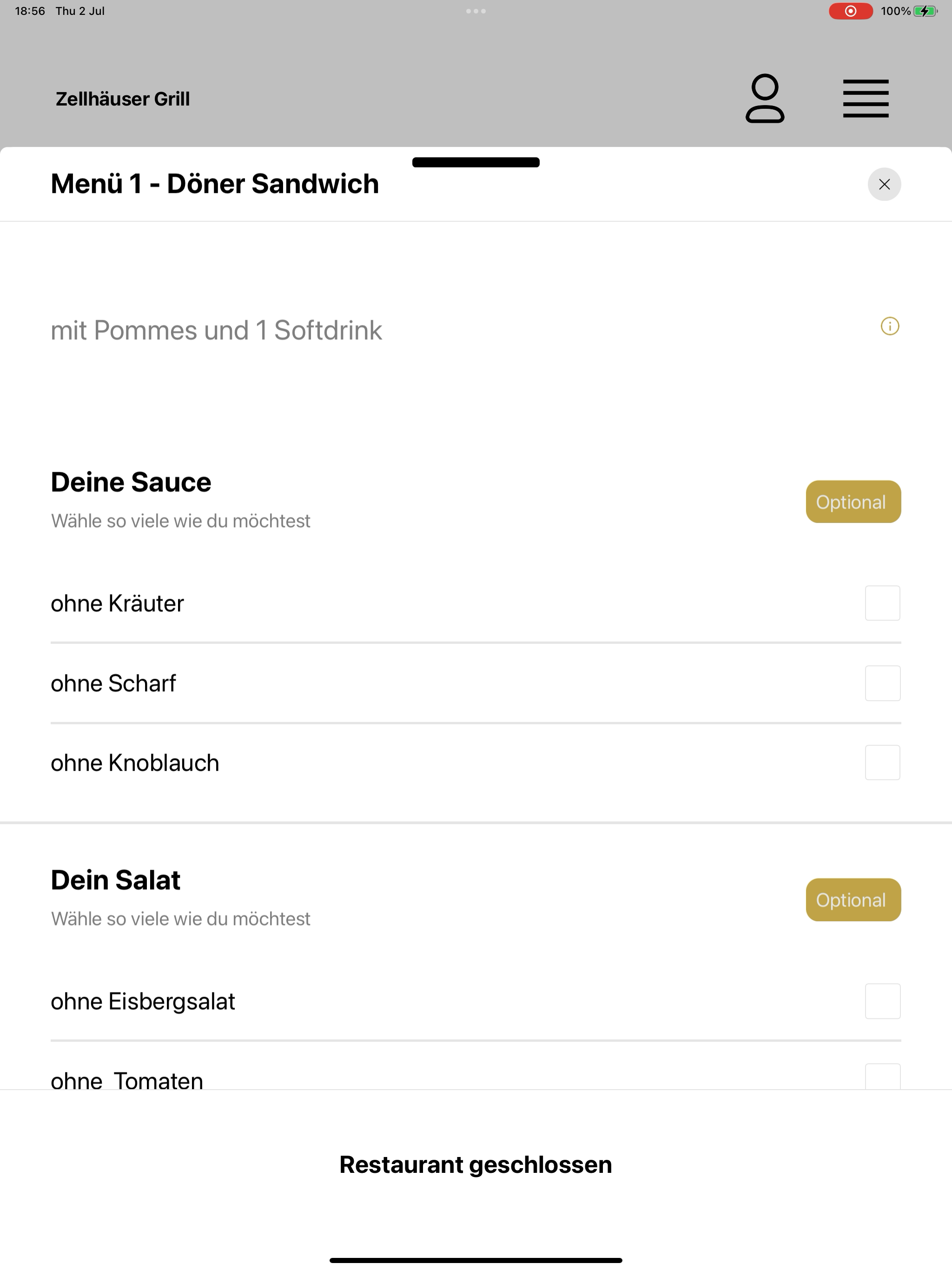 Zellhäuser Grill screenshot 15