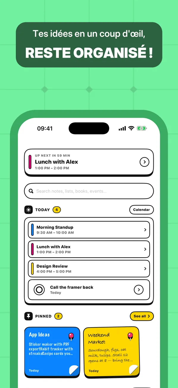 Screenshot #2 pour Sticky: Notes autocollantes