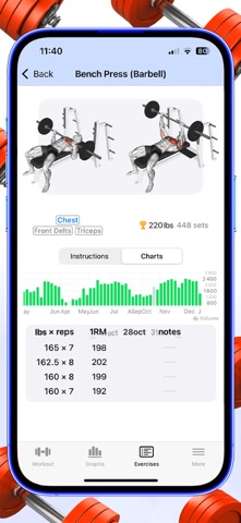 Heavy Data Gym Workout Tracker Screenshot 1 of 8
