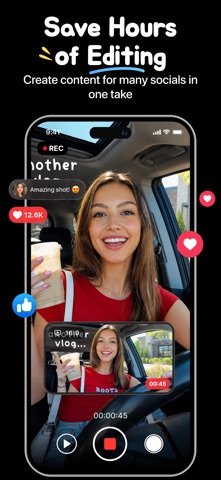 Dual Camera Recorder: MultiCam iPhone screenshot