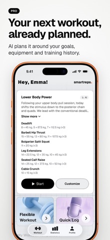SmartReps: Gym Workout Tracker Screenshot 2 of 10